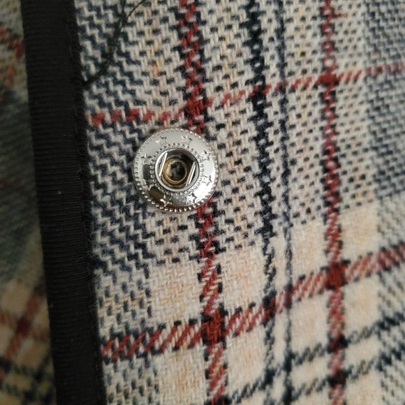 Anthropologie Dolan Fabric Mix Quilted Jacket With Snap Buttons Size Medium - Picture 7 of 10